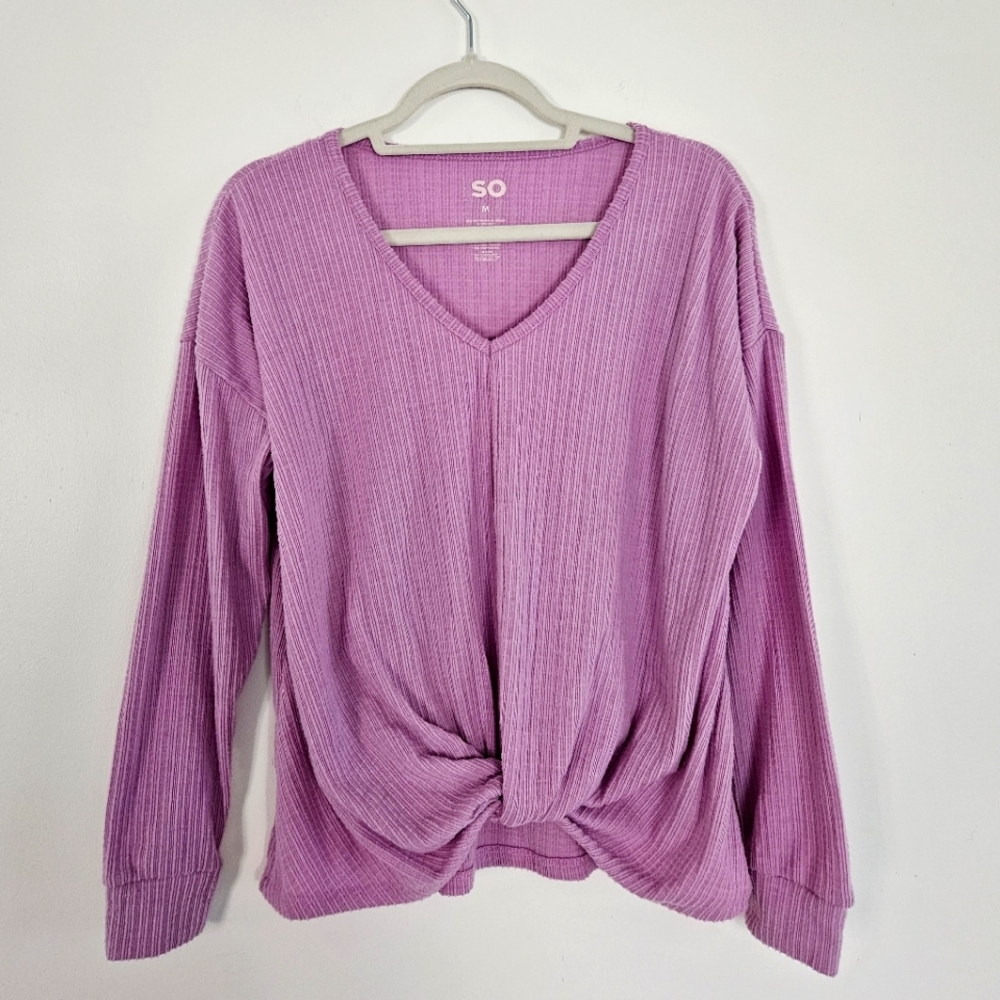 SO Purple Twist Tie Top